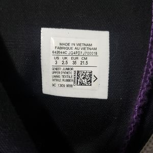 Sparkly Purple High top Converse, Size 3 Jr's.